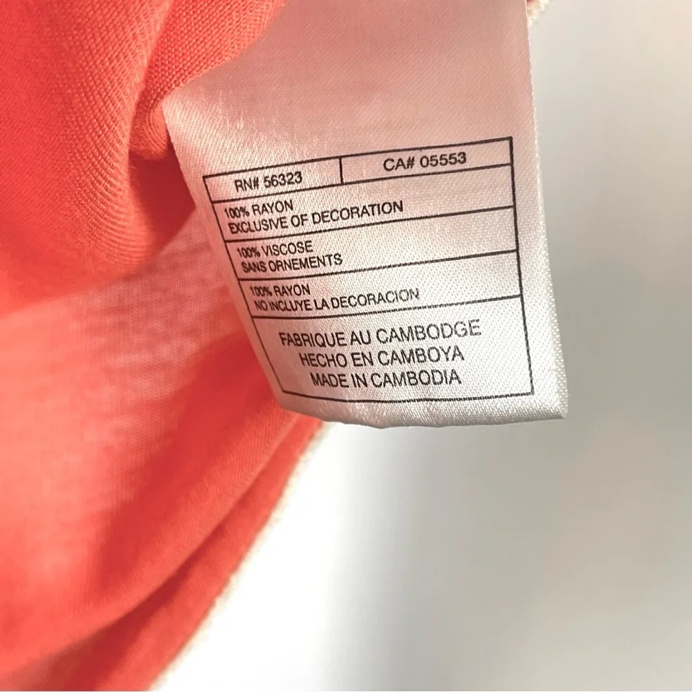 Nike Short Sleeve Tee in Coral and White